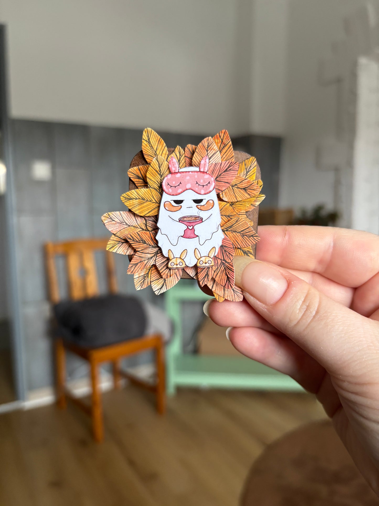 Magnet - "Groggy Coffee"