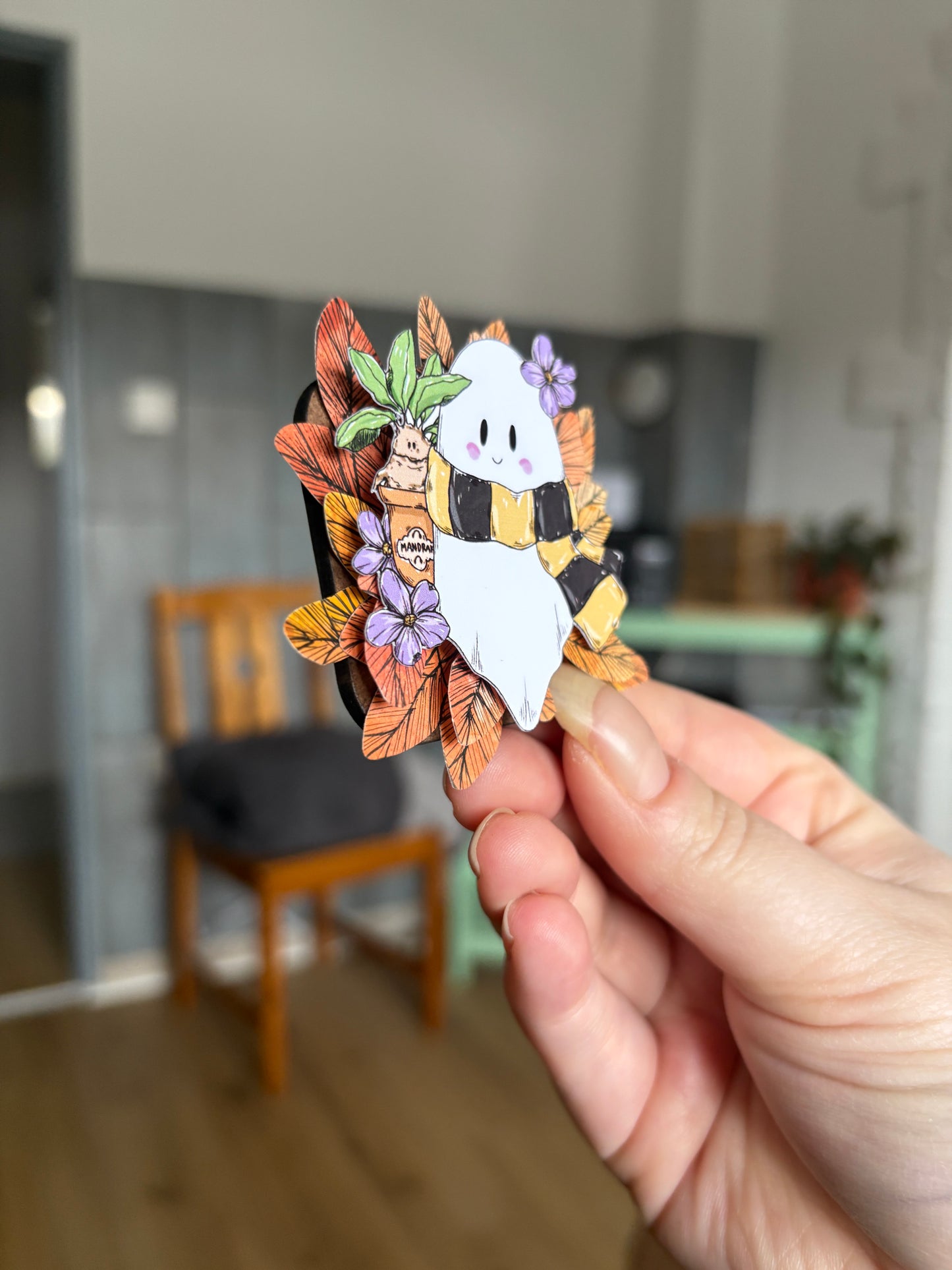 Magnet - "Boo-Hufflepuff"