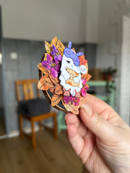 Holzmagnet - "Groggy One"