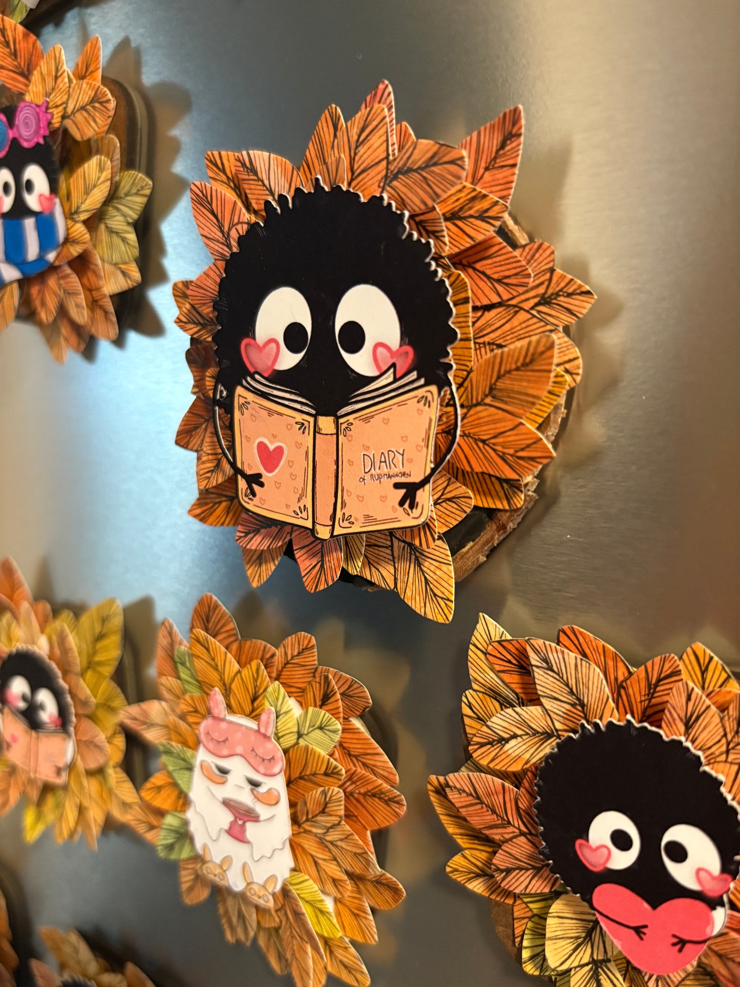 Holzmagnet - "Ruß-Reader"