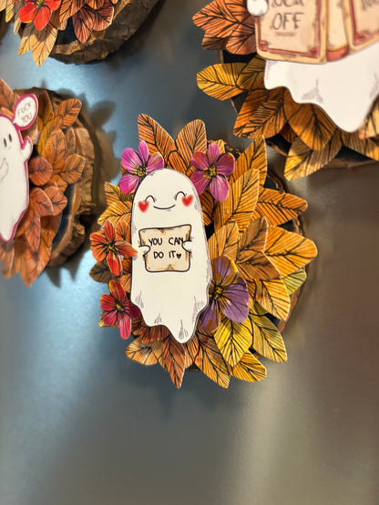 Holzmagnet - "You can do it"