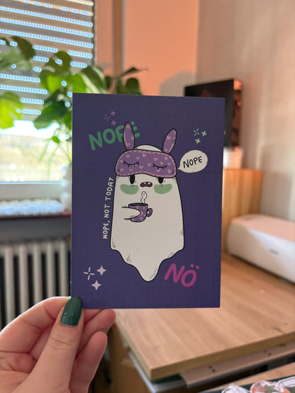 Postkarte "Nope"