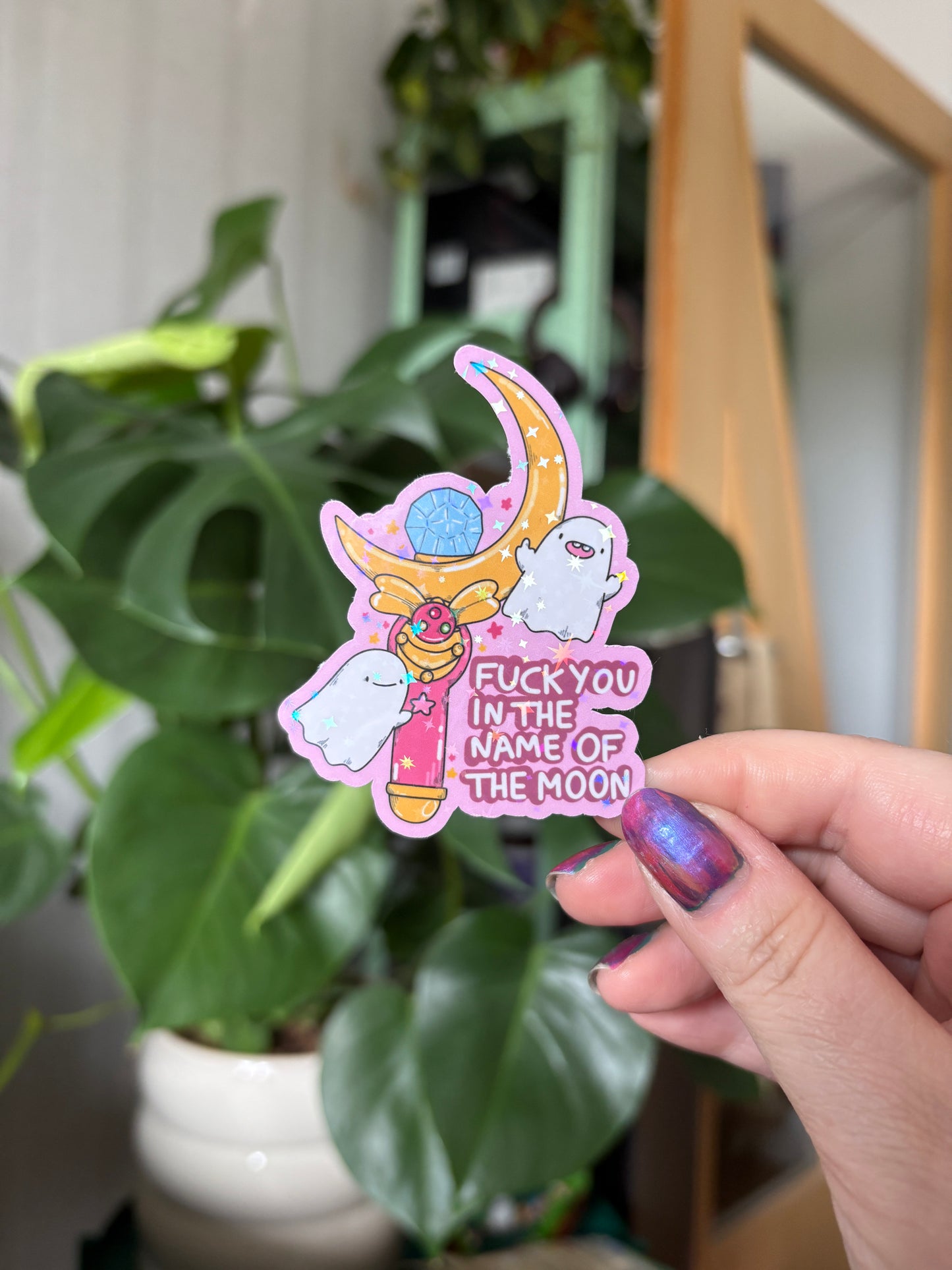 Sticker "Fck you in the Name of the Moon"