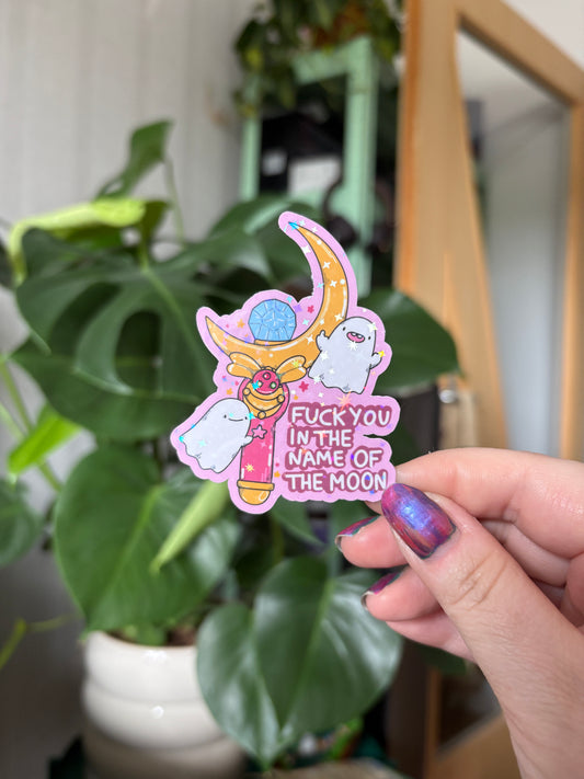 Sticker "Fck you in the Name of the Moon"