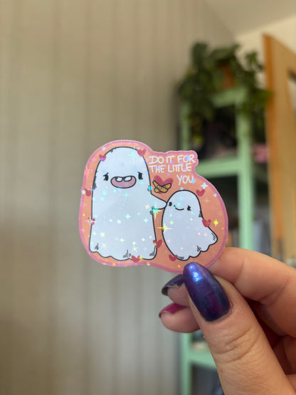 Sticker "Little you" (glitzer)