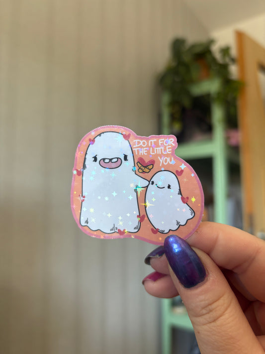 Sticker "Little you" (glitzer)