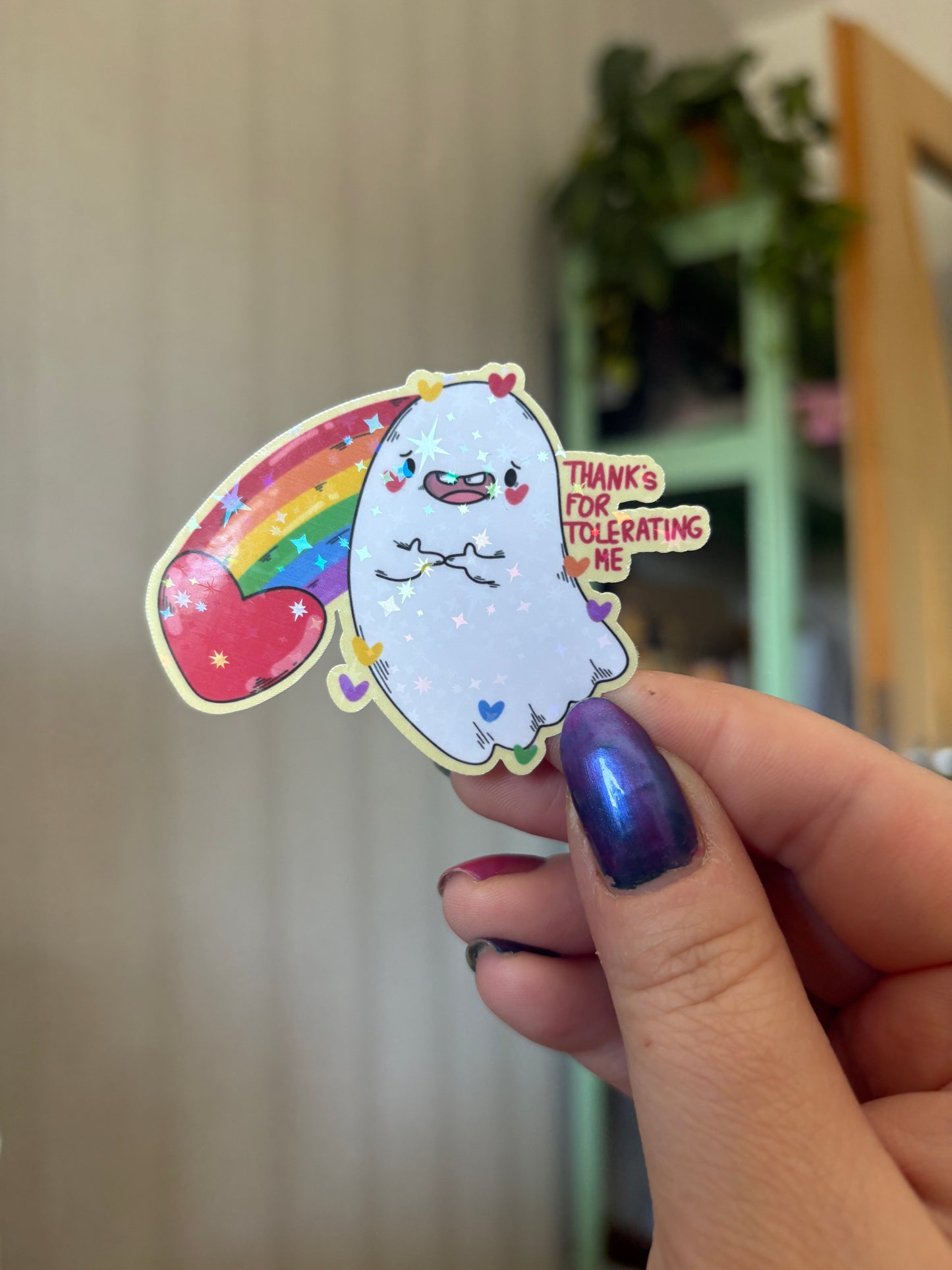 Sticker "Tolerating me" (glitzer)