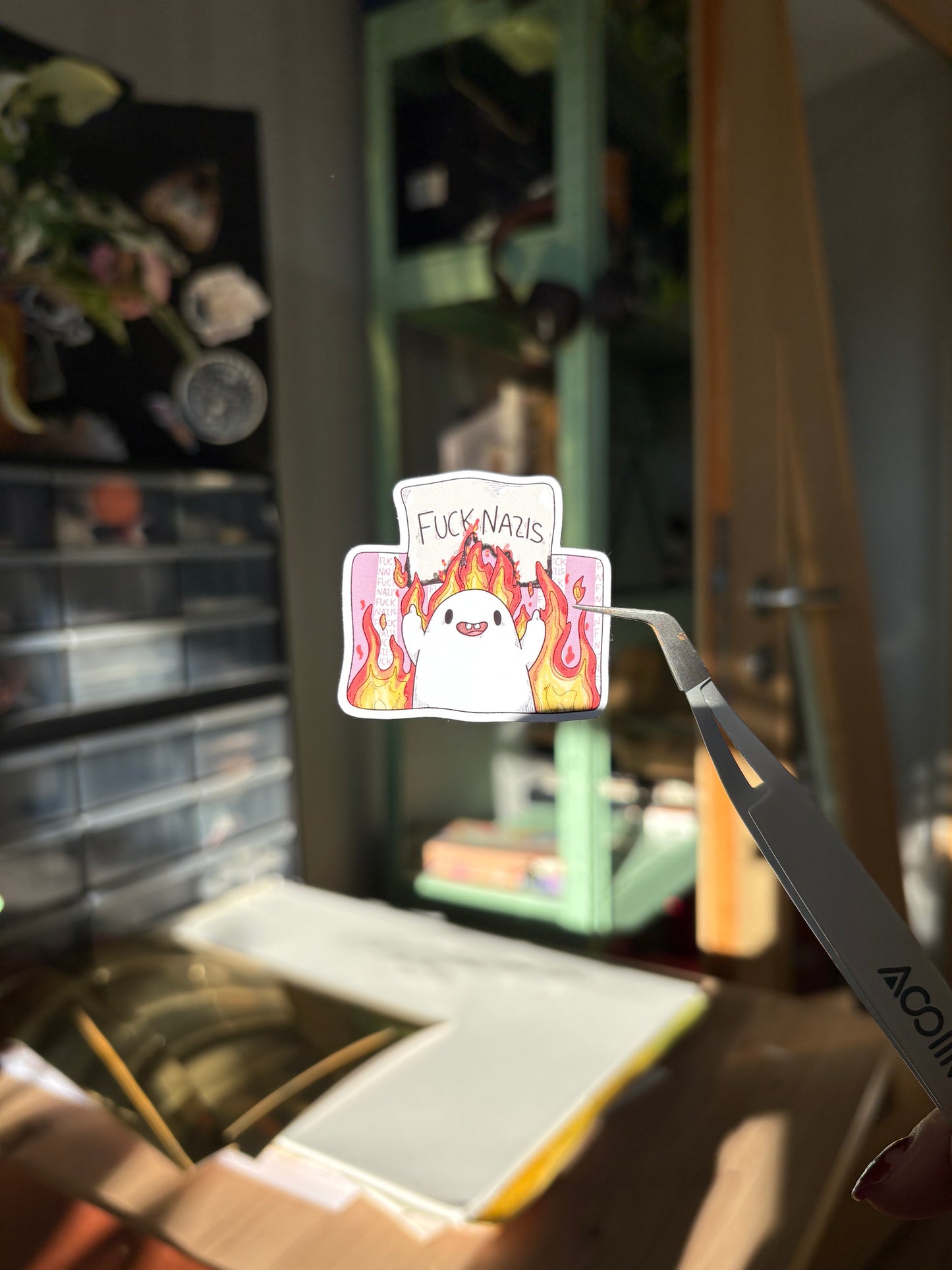 Sticker -"Fck Nazis" (matt)