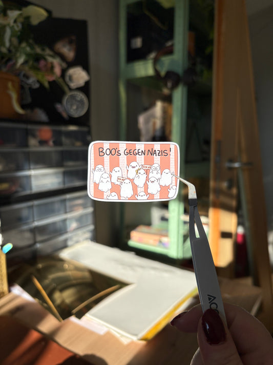 Sticker -"Boos gegen Nazis" (matt)