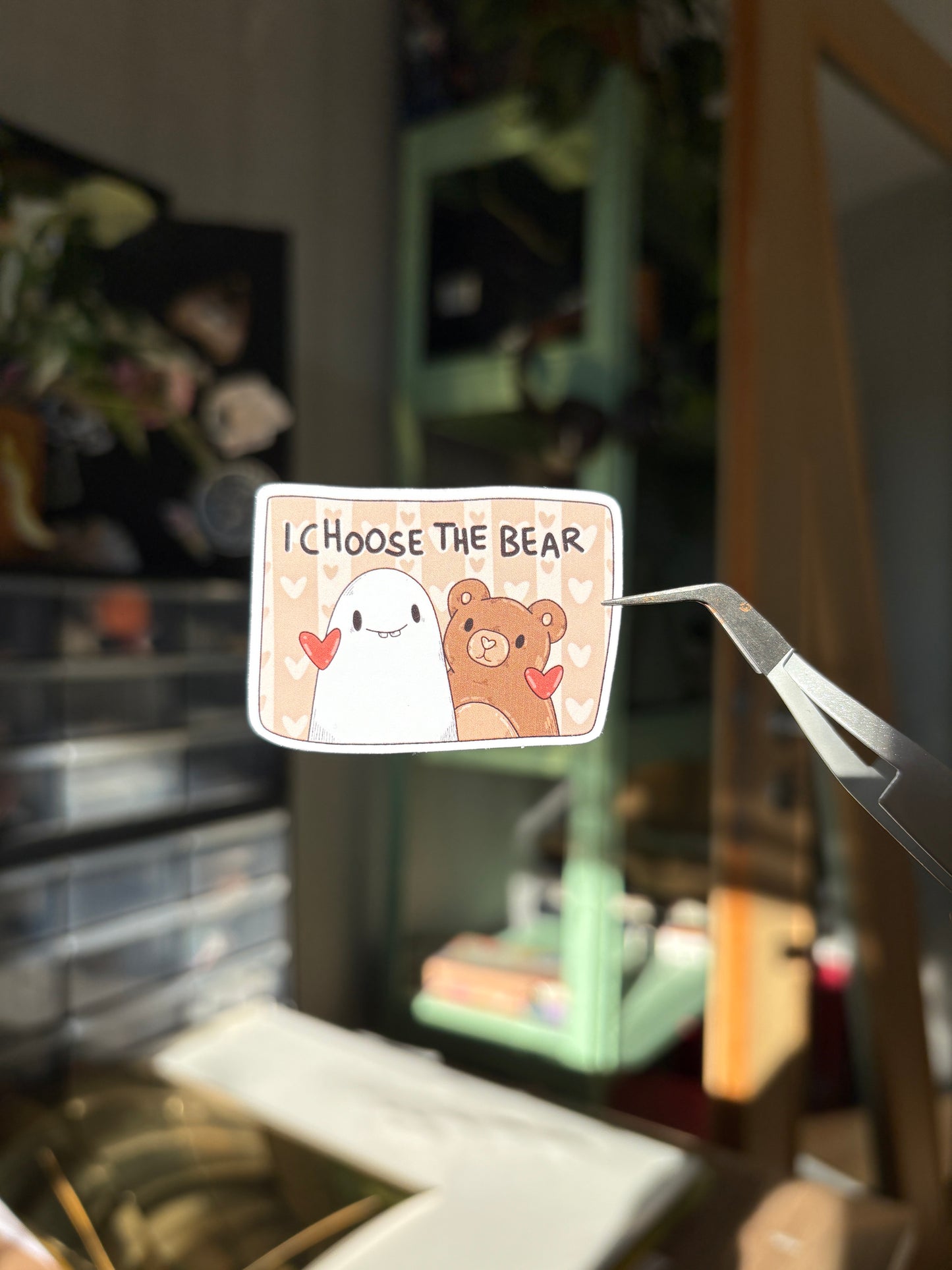 Sticker -"Choose the Bear" (matt)