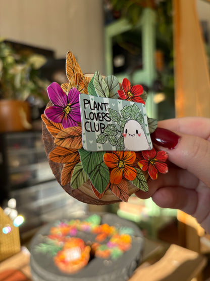 Holzmagnet - "Plantlovers Club"