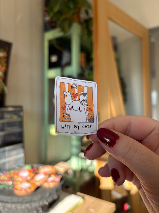 Sticker -"Me and my Cat" (matt)
