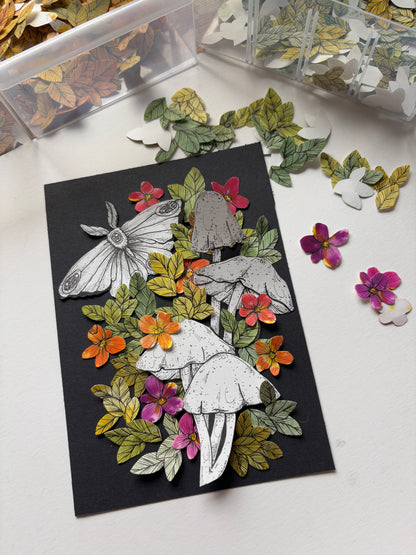 DIY Pop-Up-Kit "Mottenzauber" (DIN A5)