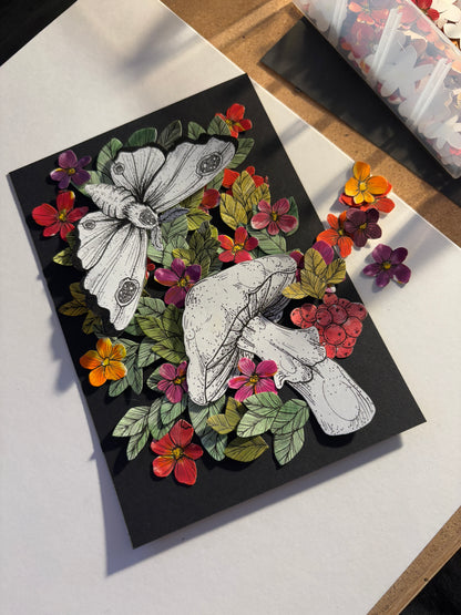 DIY Pop-Up-Kit "Mottenwald" (DIN A5)