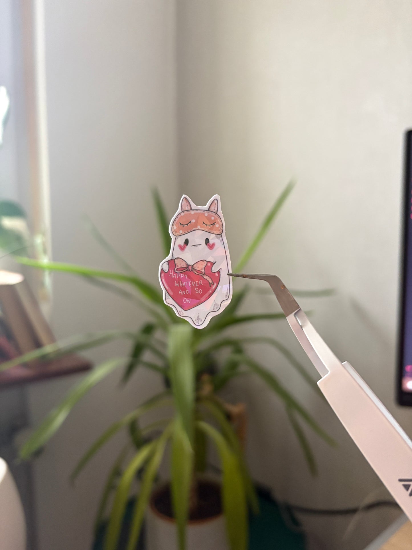 Sticker -"Happy whatever and so on"