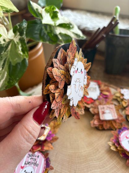 Holzmagnet - "Catlover" #1