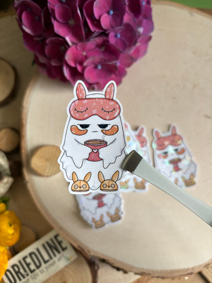 Sticker - Groggy Boo'line (Coffee)