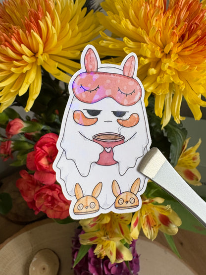 Sticker - Groggy Boo'line (Coffee)