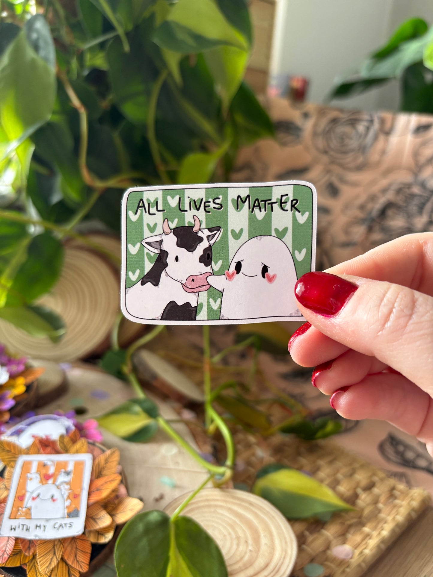 Sticker -"Save the Animals" (matt)