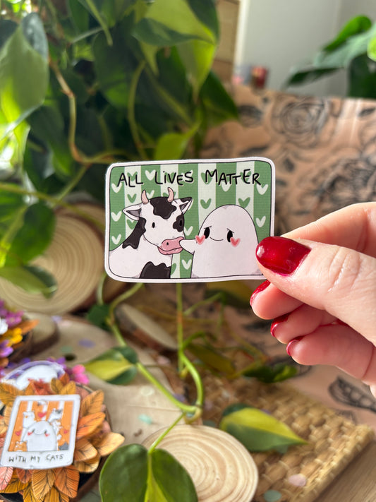 Sticker -"Save the Animals" (matt)