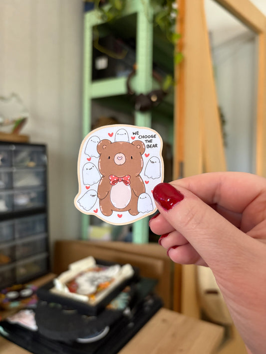 Sticker -"We choose the Bear" (matt)