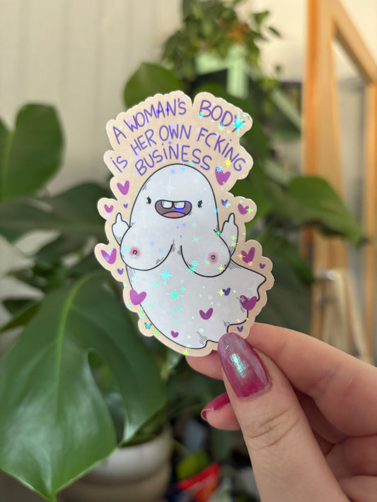 Sticker "Own Business (glitzer)