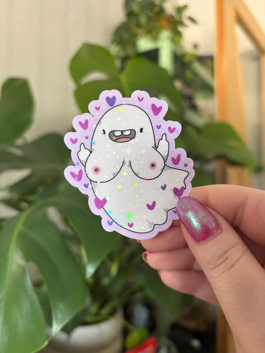 Sticker "Boobis #2 + Konfetti" (glitzer)