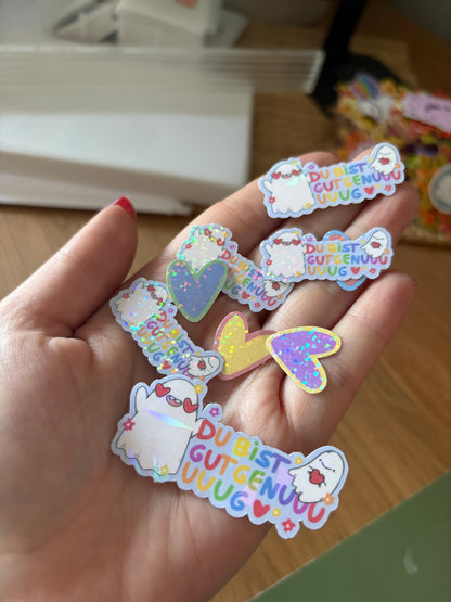 Sticker Konfetti "Du bist gut genug" (glitzer)