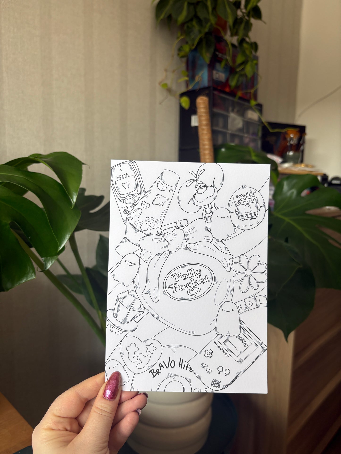 Ausmalbilder "Boo's" (7 Stück)
