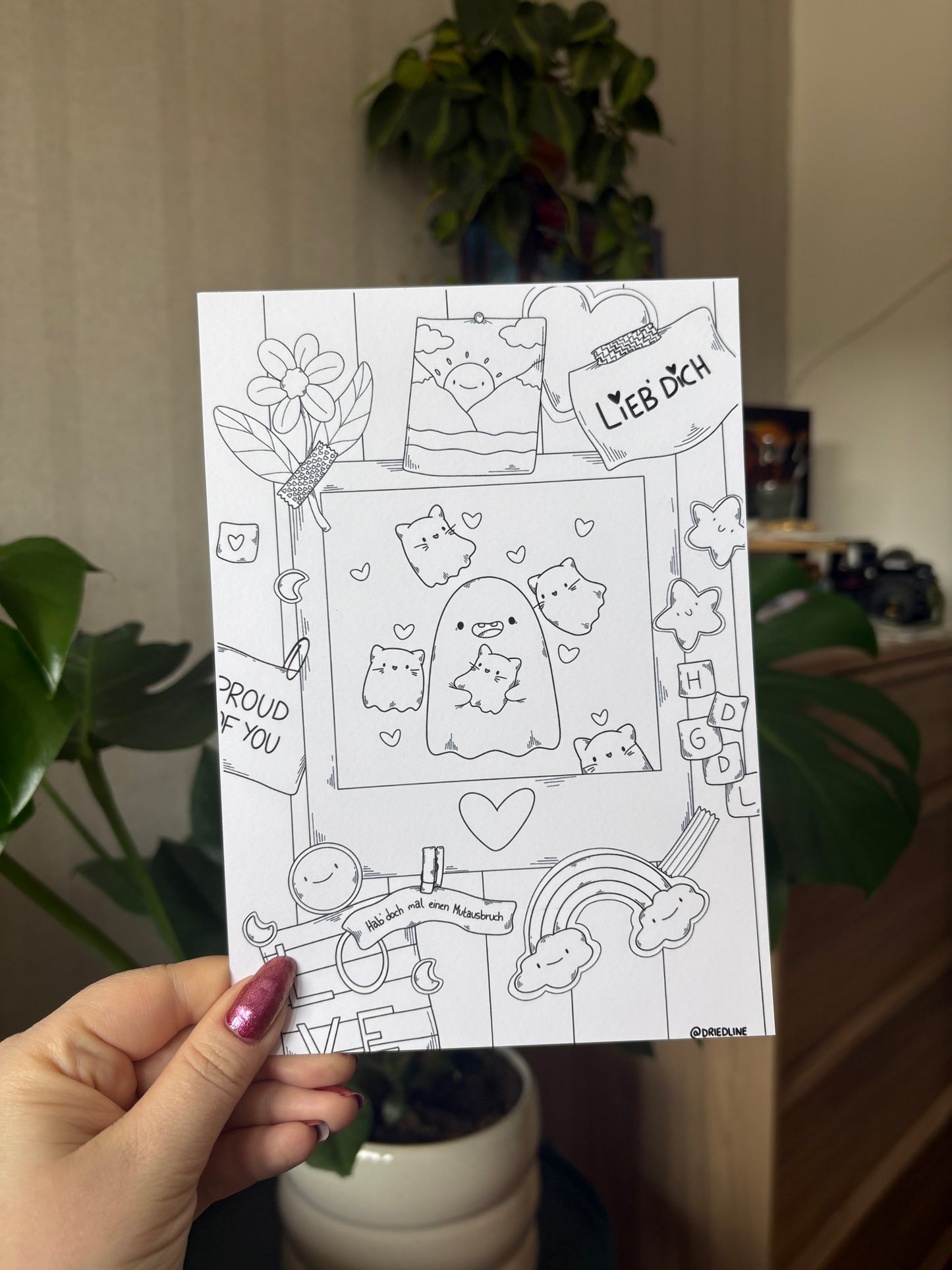 Ausmalbilder "Boo's" (7 Stück)