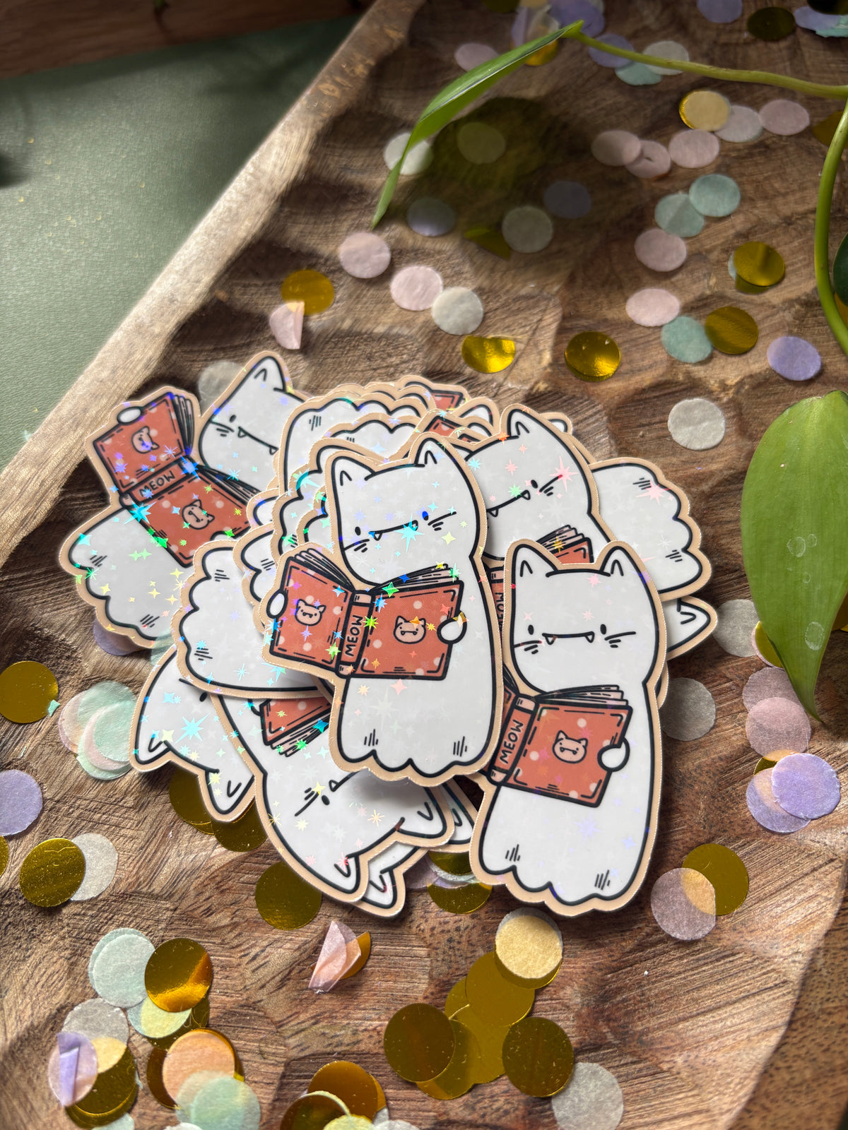 Sticker "Catboo Booklover"