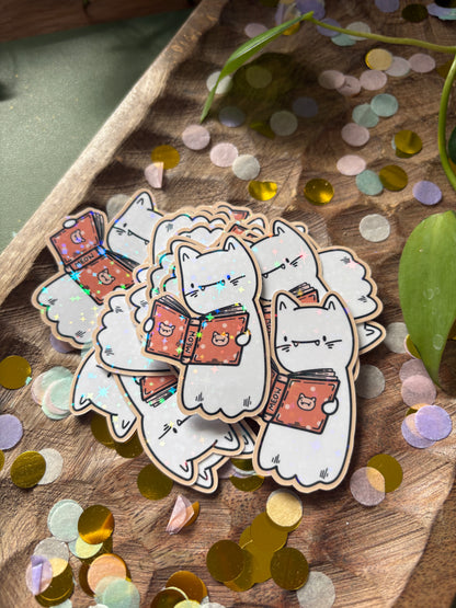 Sticker "Catboo Booklover"