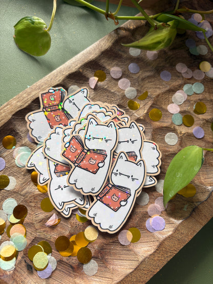 Sticker "Catboo Booklover"