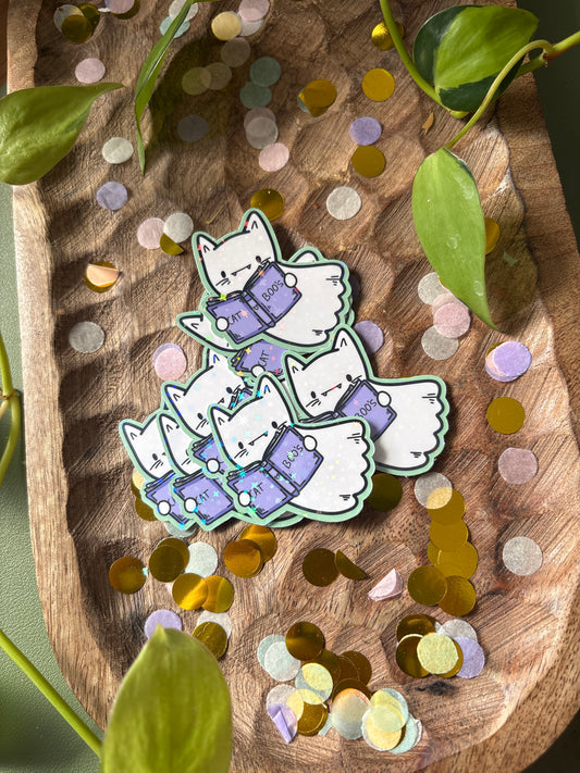 Sticker "Reading Catboo"