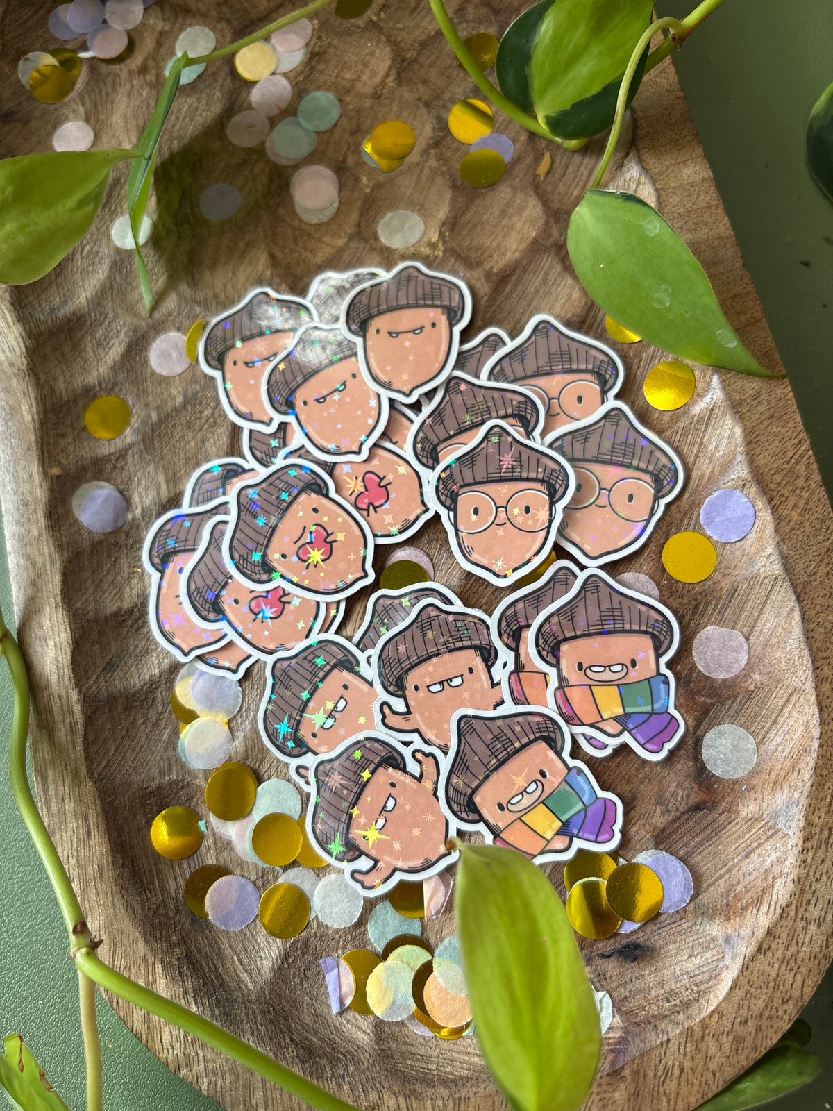 Sticker "Cute Acorns" (Set)