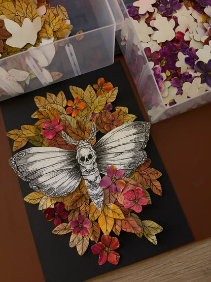 DIY Pop-Up-Kit "Totenschwärmer" (DIN A5)