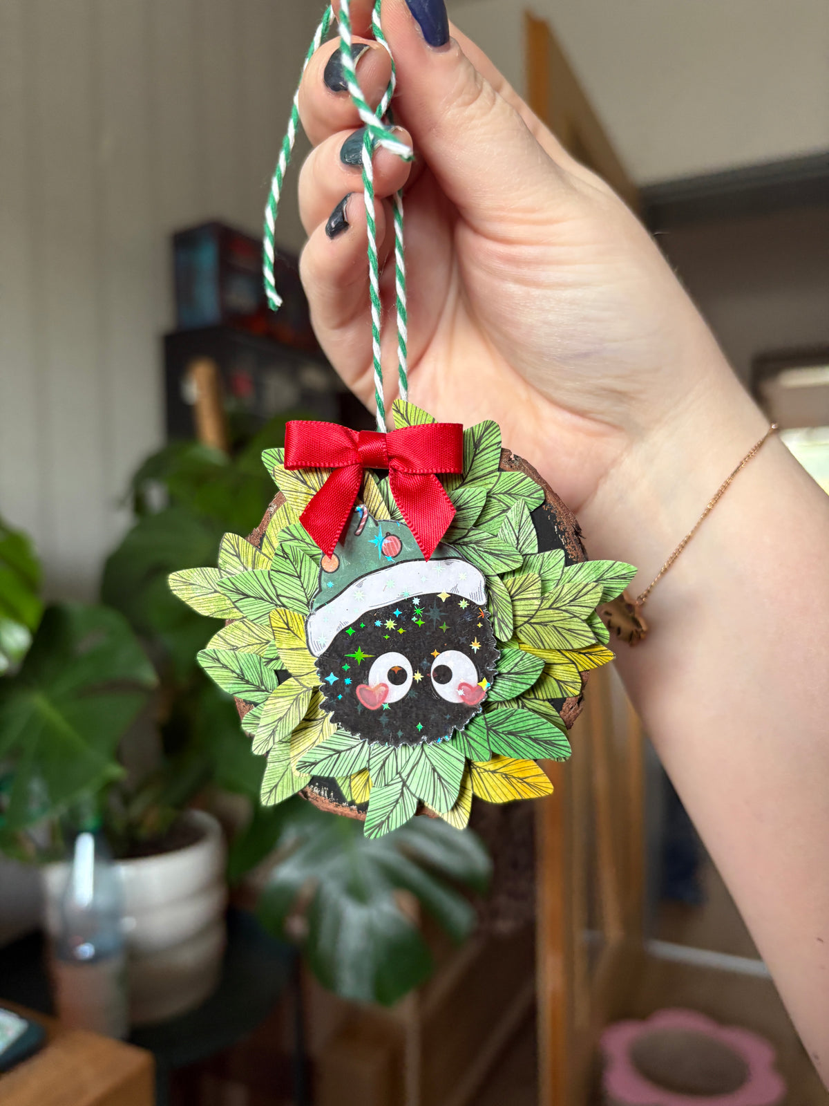 Baumanhänger "Fusselfreund Weihnachtsmütze" #2