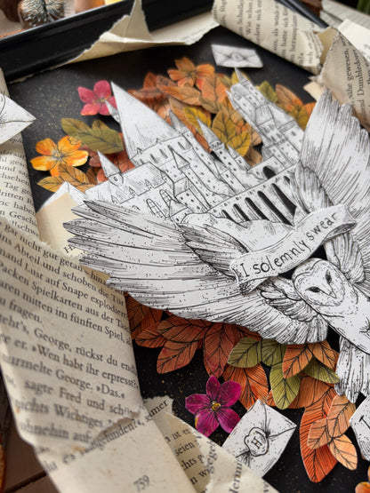 Bookframe - Eulenpost  (DIN A4)