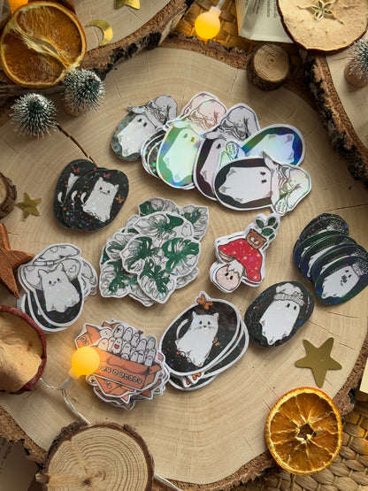 Sticker - Ghost-Cat-Witch