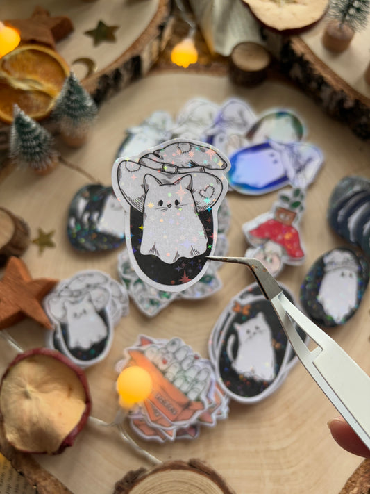Sticker - Ghost-Cat-Witch