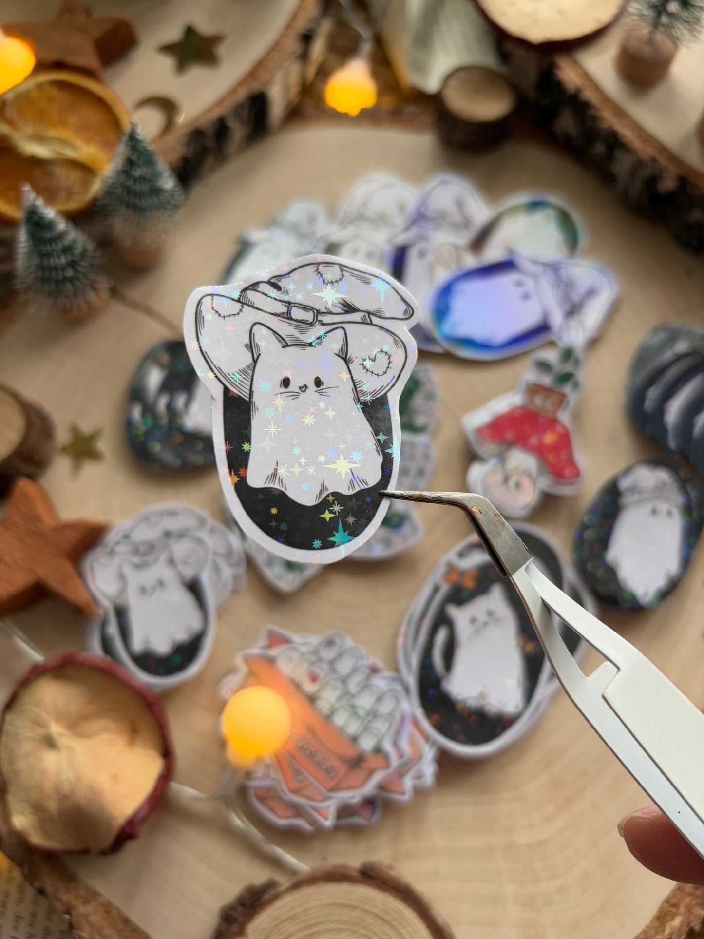 Sticker - Ghost-Cat-Witch