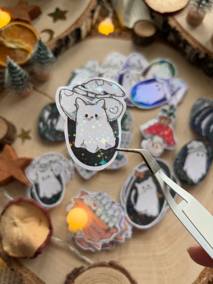 Sticker - Ghost-Cat-Witch