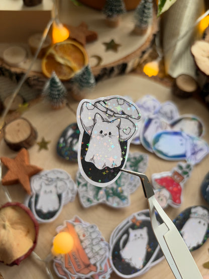 Sticker - Ghost-Cat-Witch