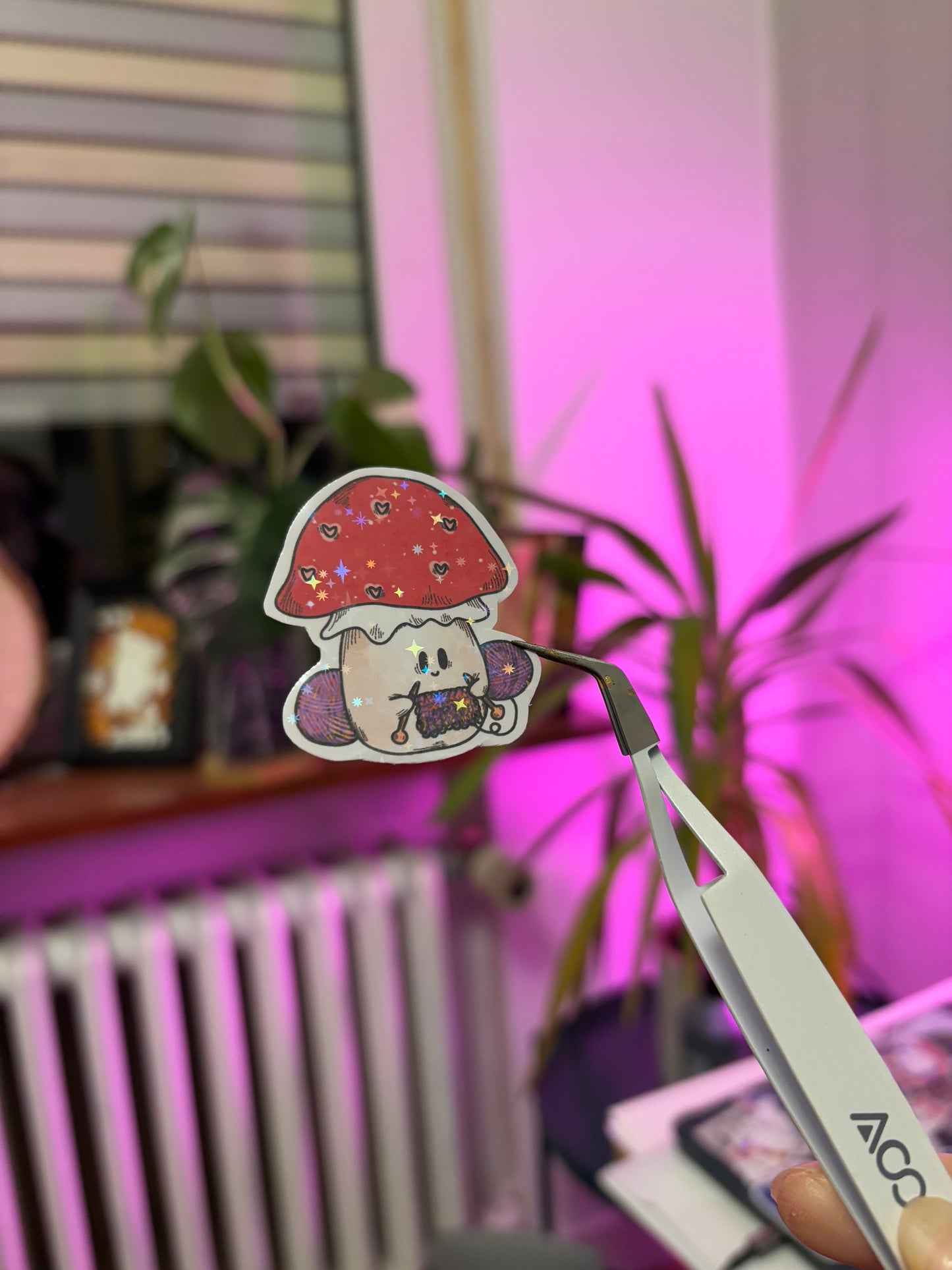 Sticker - Strick-Pilzi