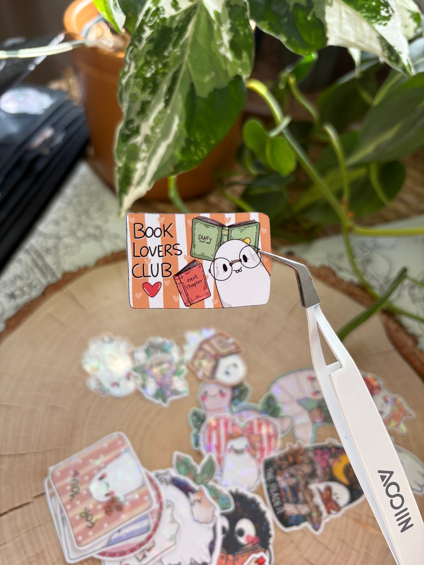 Sticker -"Book Lovers Club" (matt)