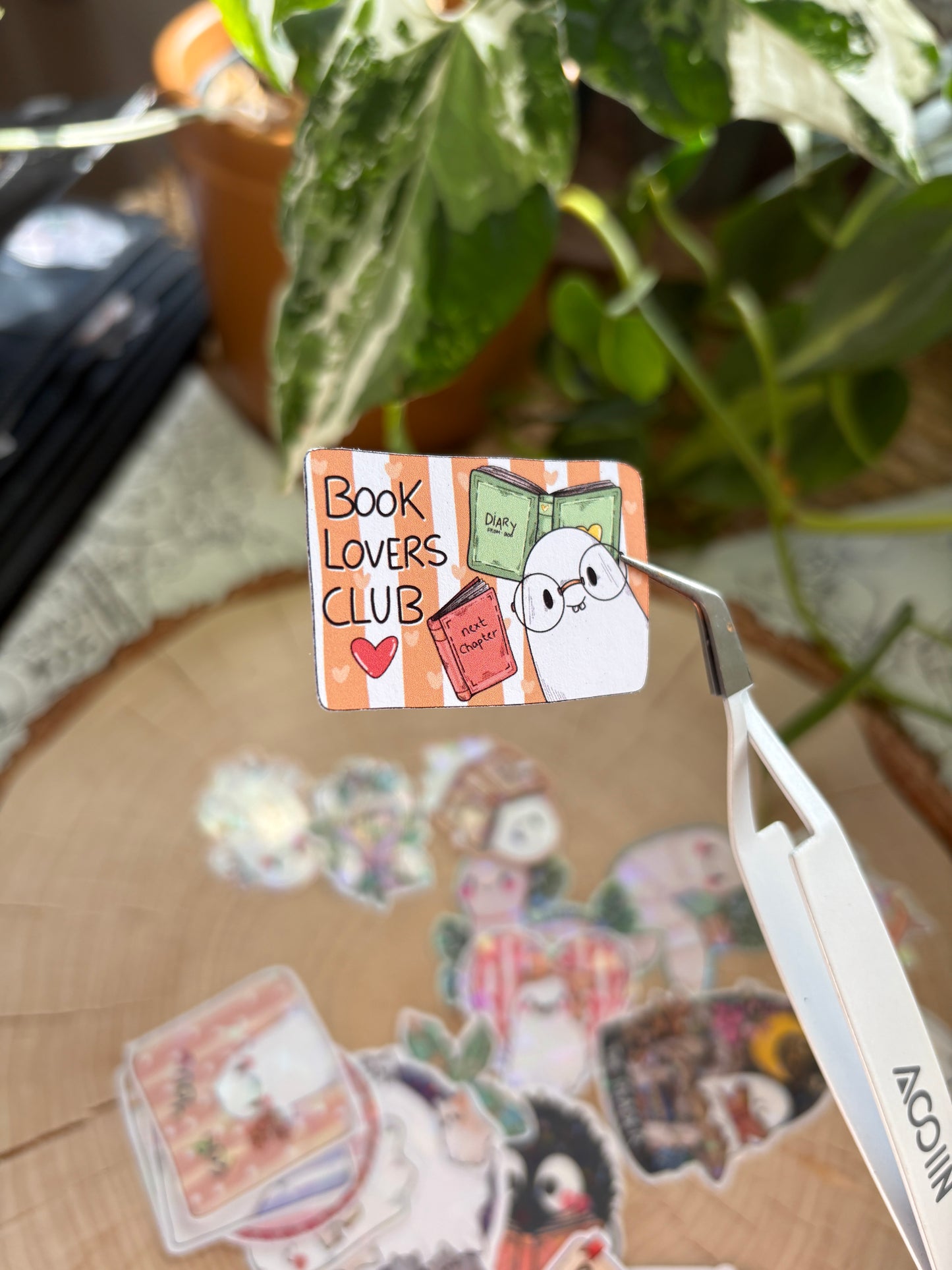 Sticker -"Book Lovers Club" (matt)