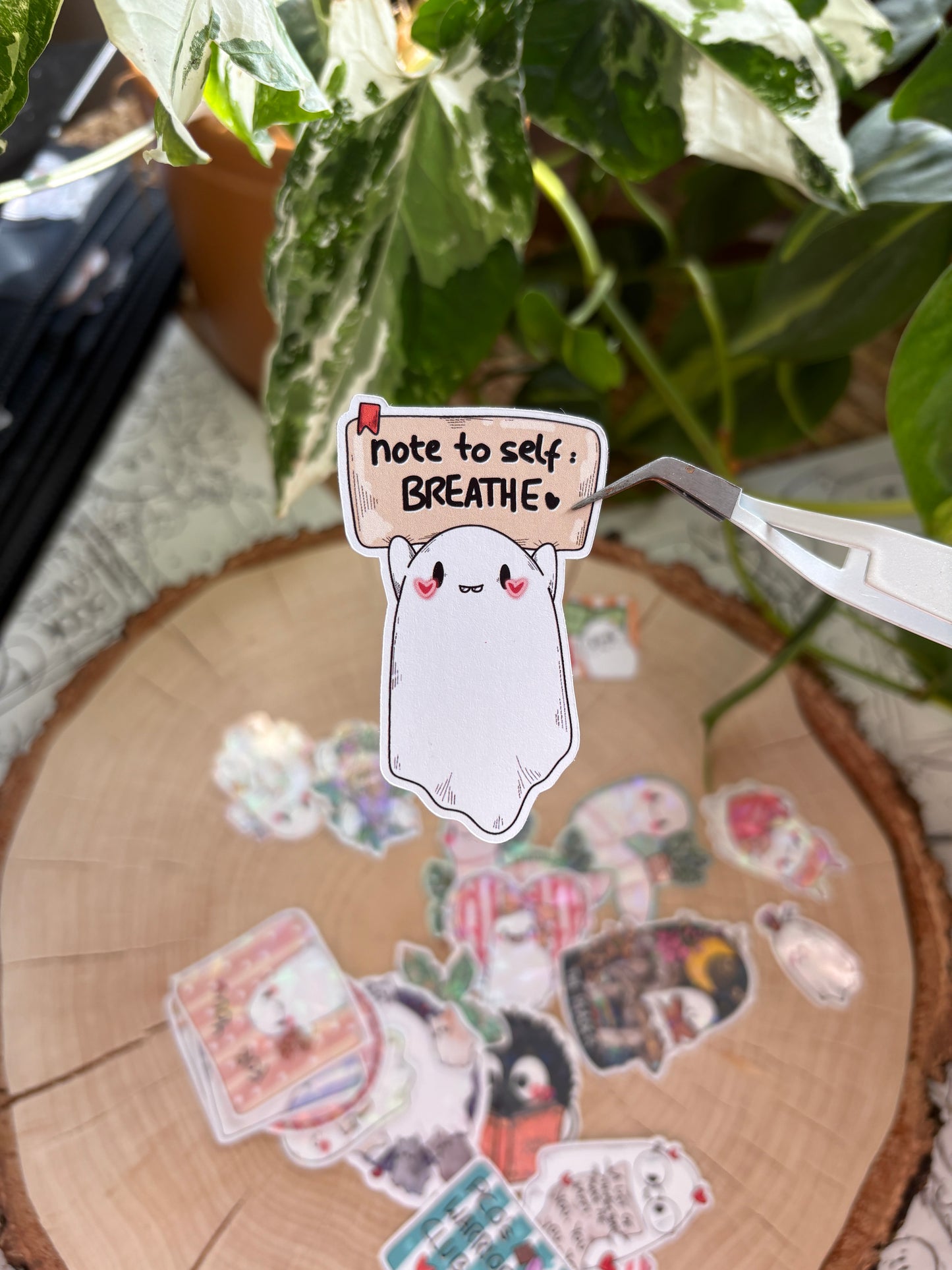 Sticker -"Breathe" (matt)