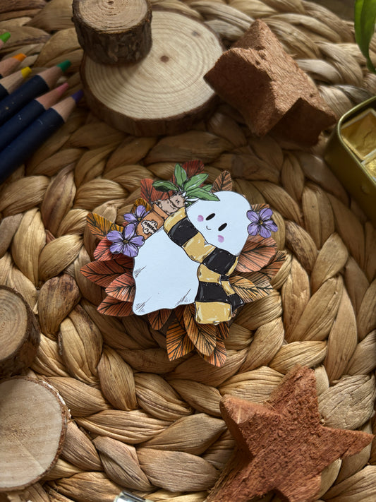 Magnet - "Boo-Hufflepuff"