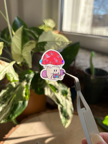 Sticker - Strick-Pilzi